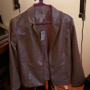 Chico's jacket with tags and brown suede jacket